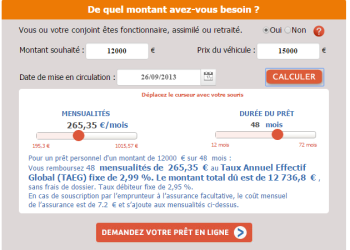 calculez facilement vos mensualités de prêt automobile grâce à notre simulateur d'emprunt auto en ligne. obtenez une estimation rapide et personnalisée de votre crédit auto.