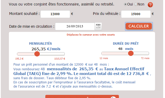 calculez facilement vos mensualités de prêt automobile grâce à notre simulateur d'emprunt auto en ligne. obtenez une estimation rapide et personnalisée de votre crédit auto.