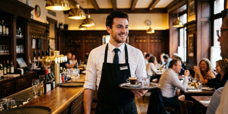 Les comptes détaillés de Samy, serveur à Strasbourg, vivant avec un salaire net mensuel de 1 760 €